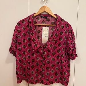 Geometric Printed blouse (available as a coordinate set)